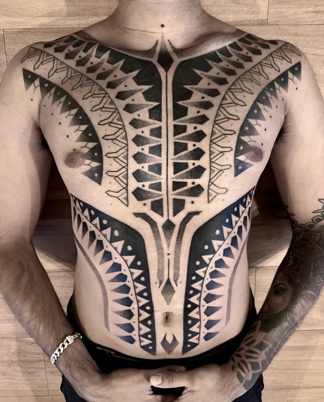 Geometric tattoo by Dana Sha