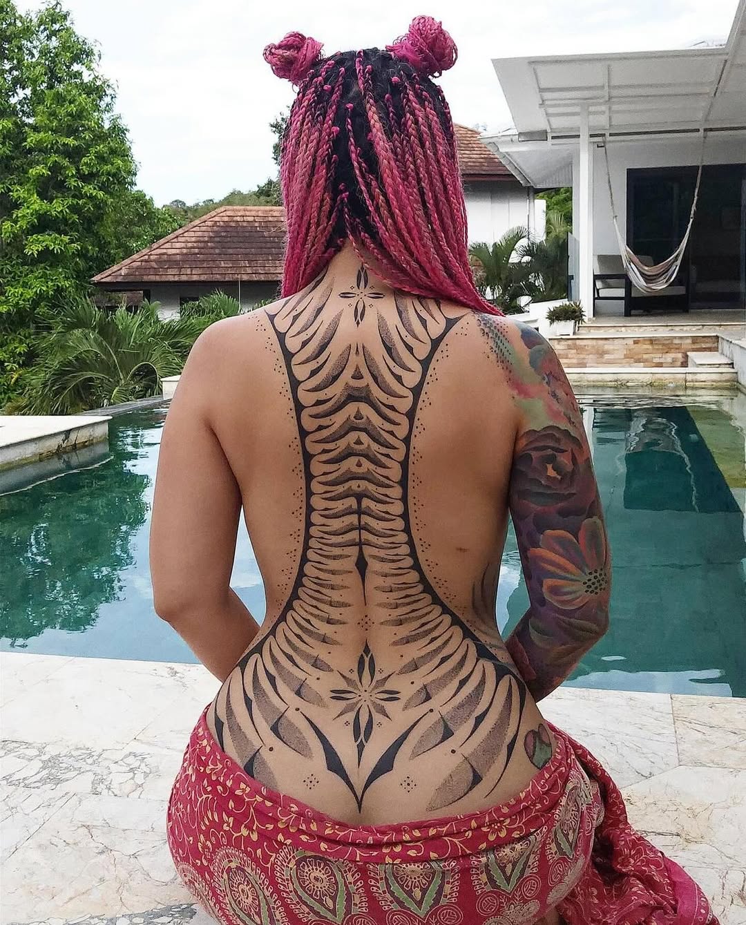Geometric tattoo by Dana Sha