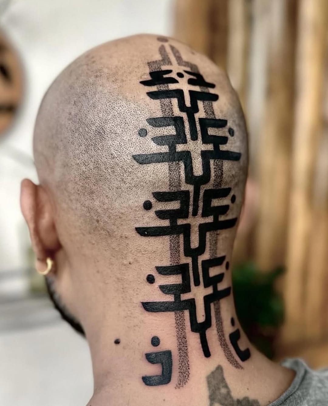 Geometric tattoo by Dana Sha