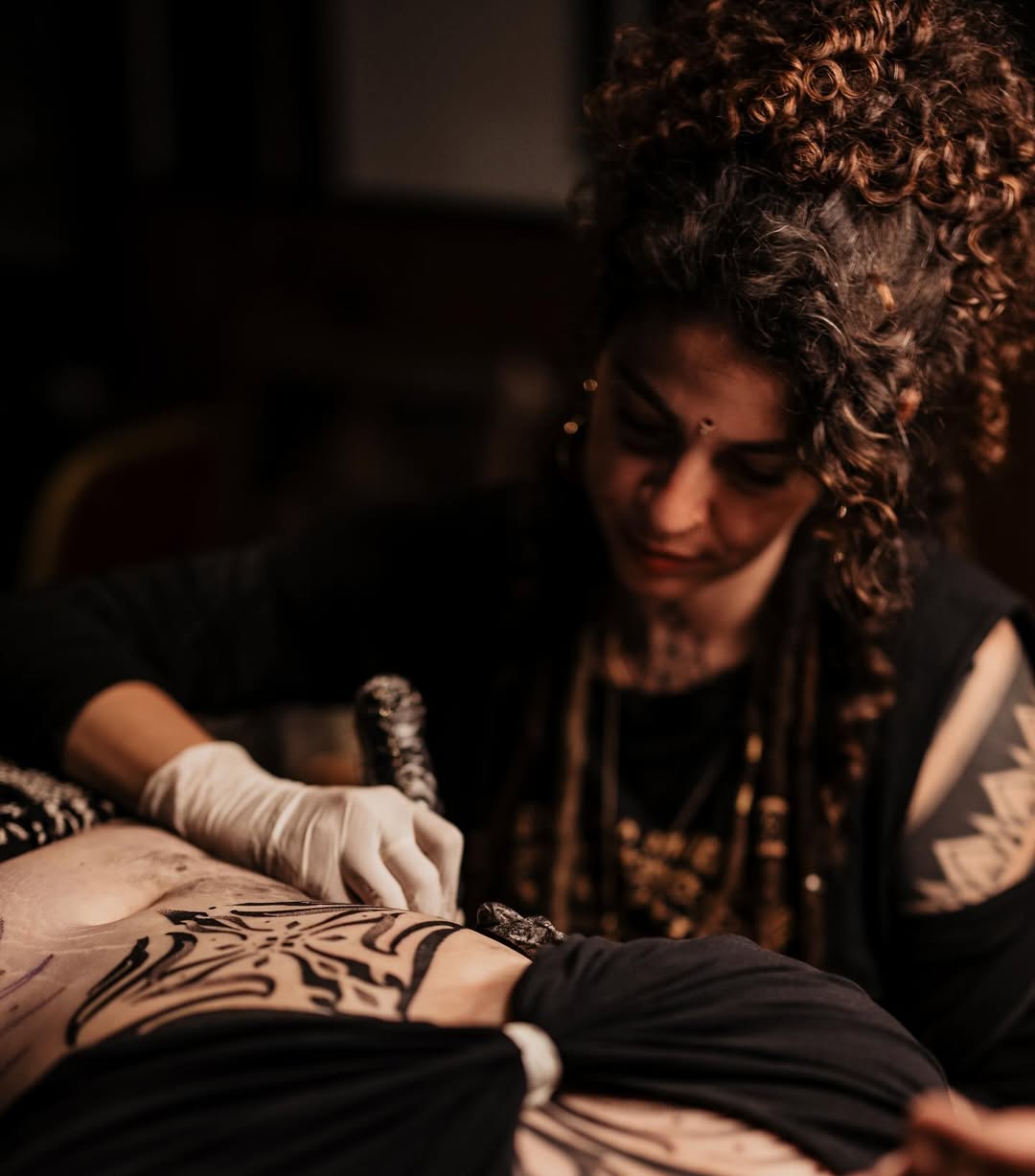 Geometric tattoo by Dana Sha