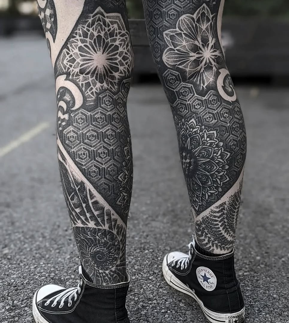 Geometric tattoo by Jessi James