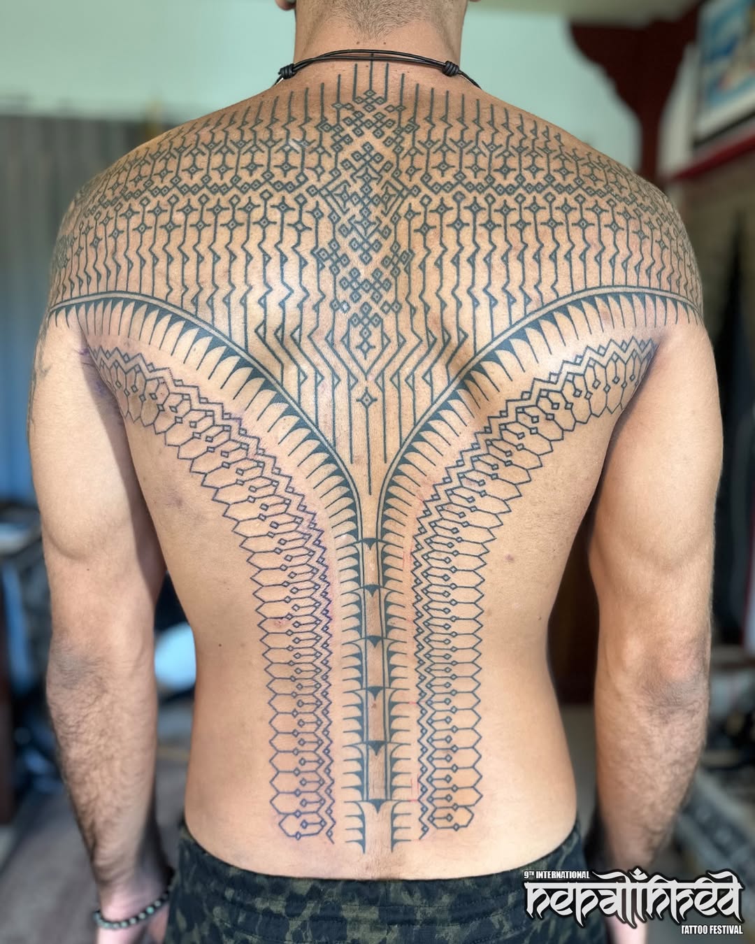 Hand poke tattoo by Arne
