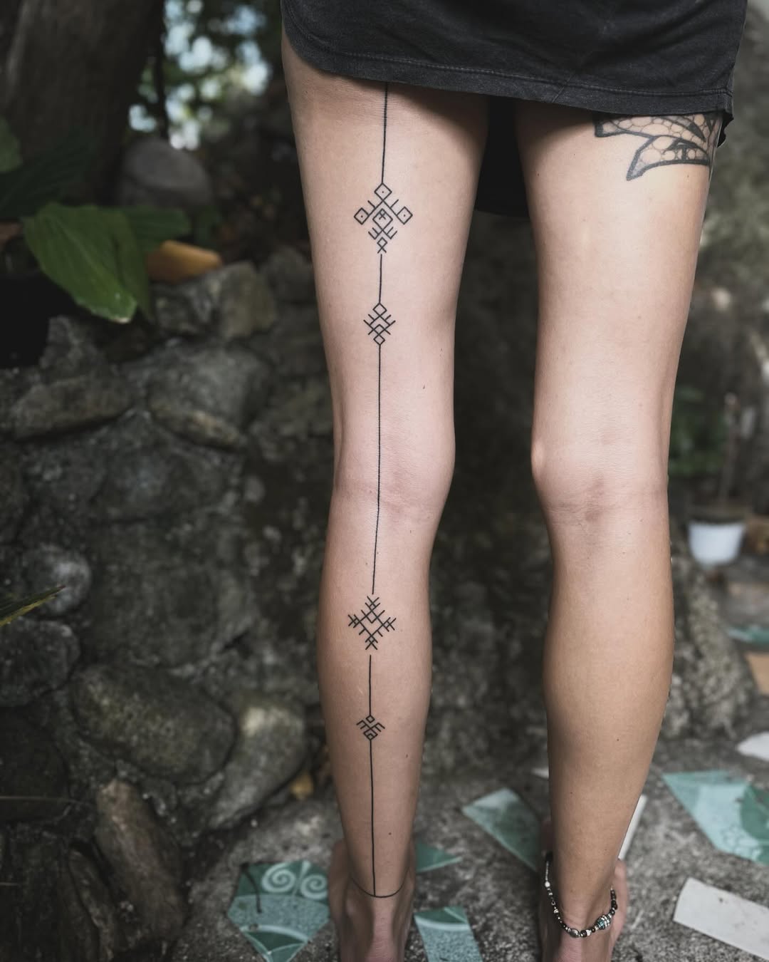 Hand poke tattoo by Arne