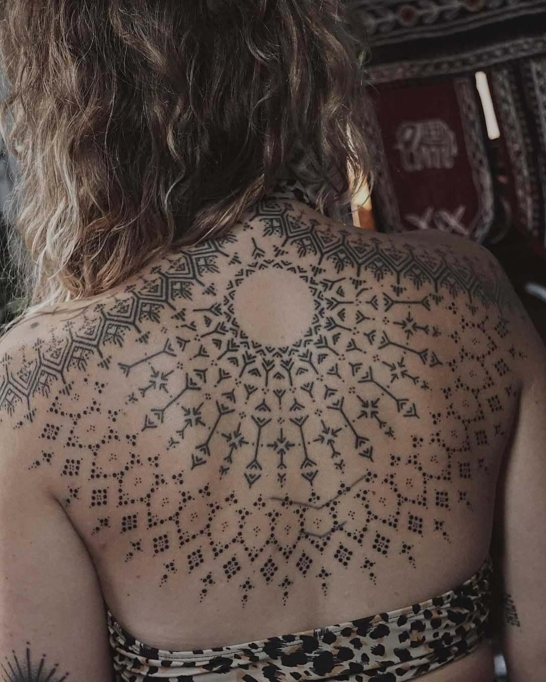 Hand poke tattoo by Arne