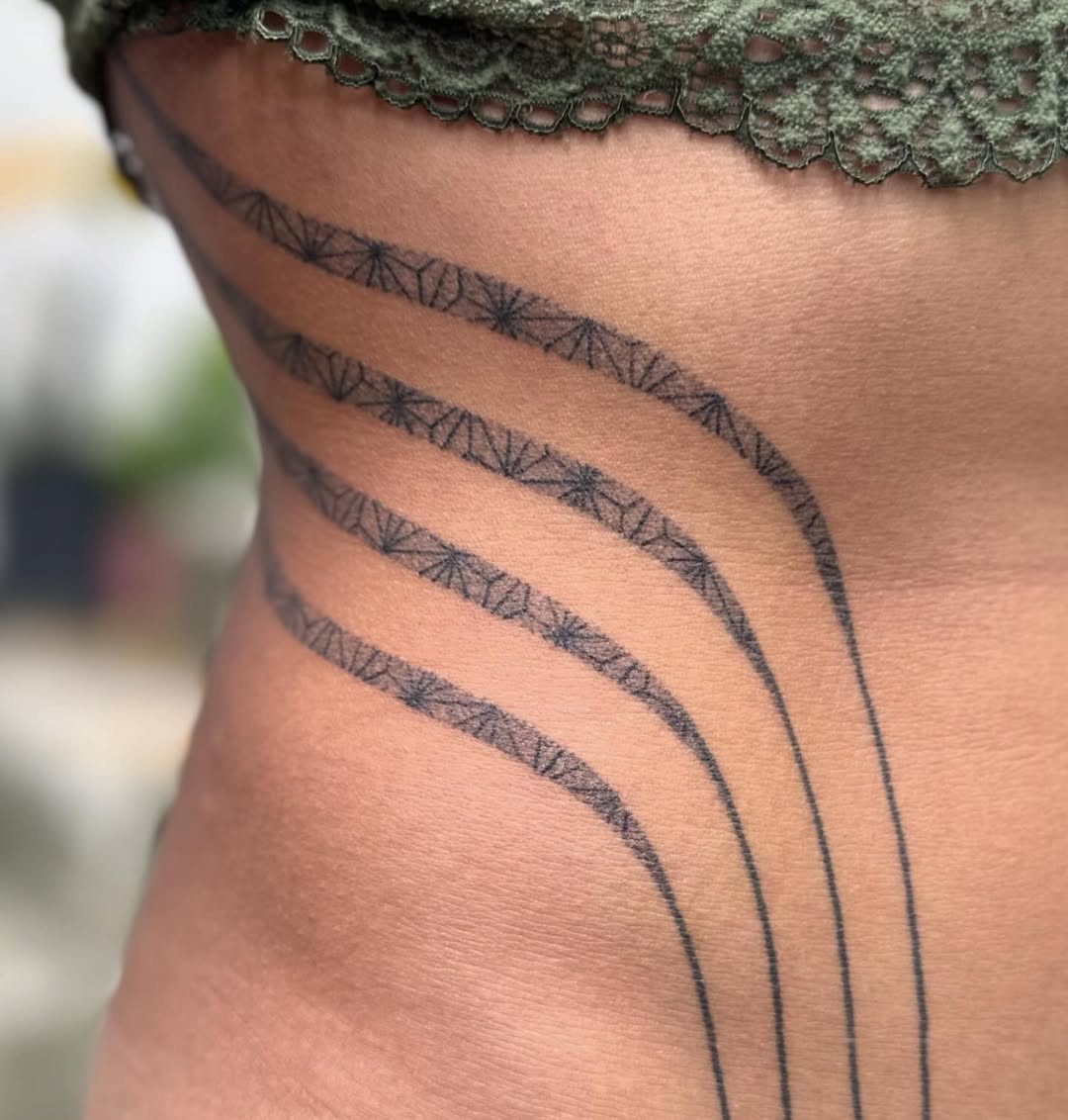 Hand poke tattoo by Arne