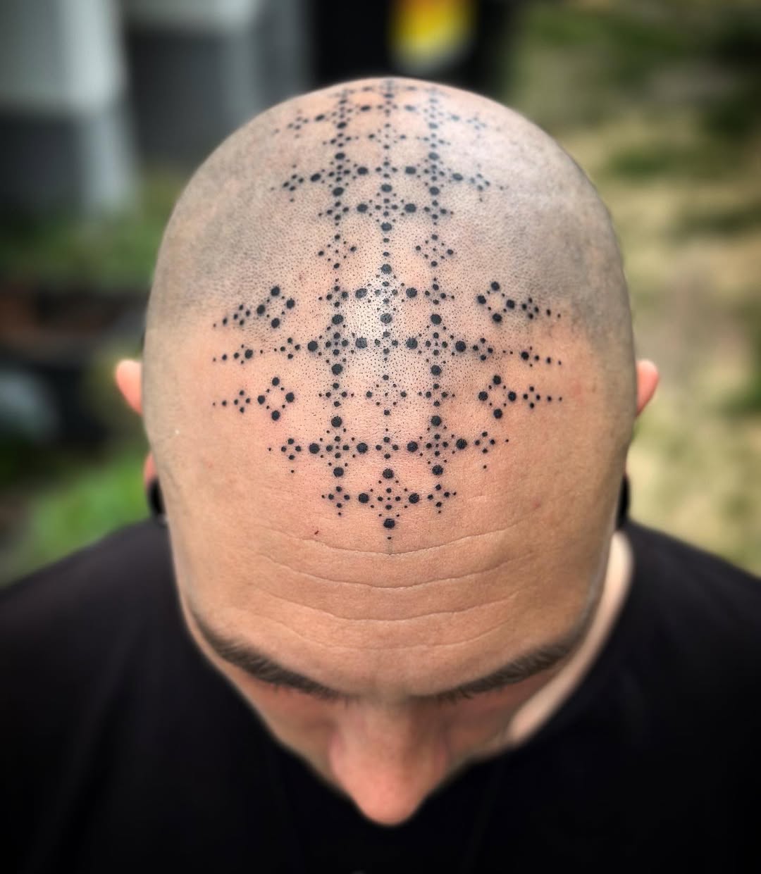 Hand poke tattoo by Arne