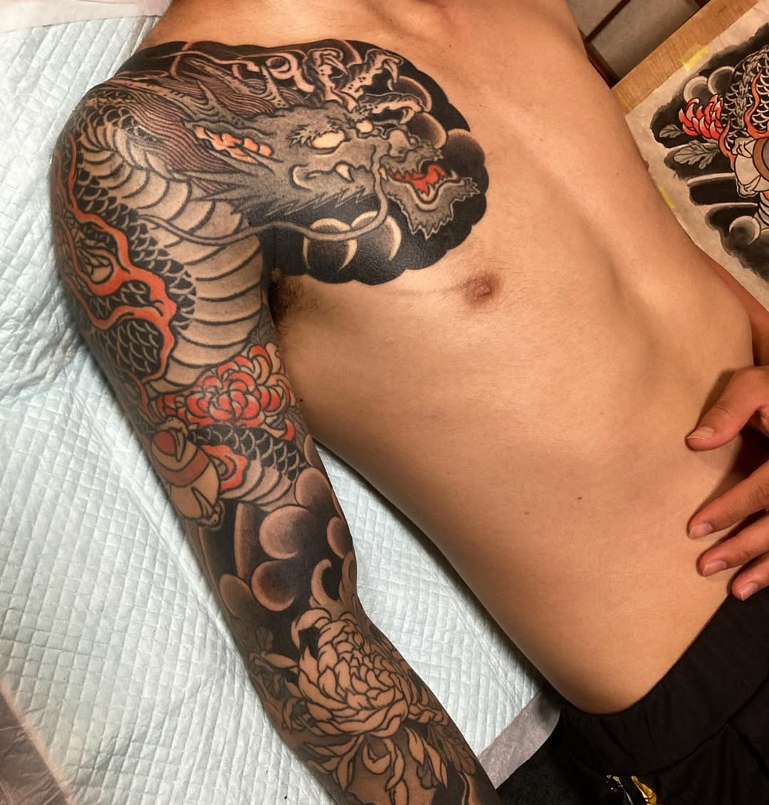 Japanese tattoo by Akitsu Tomo