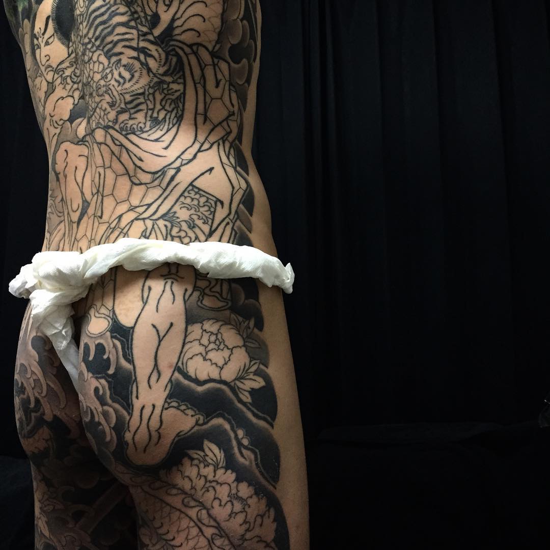 Japanese tattoo by Akitsu Tomo