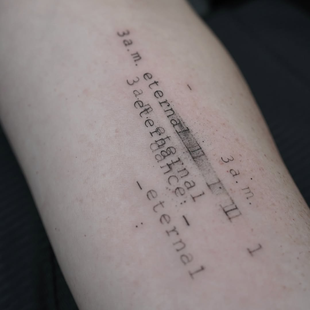 Minimalistic tattoo by Juliakay