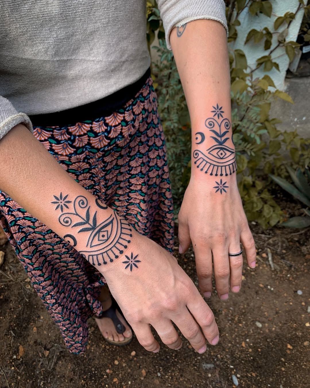 Ornamental tattoo by Beve