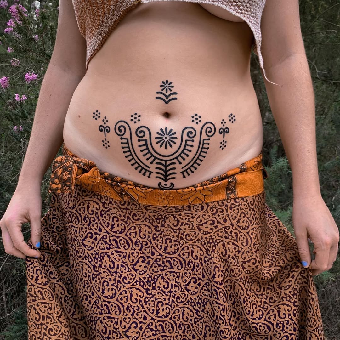 Ornamental tattoo by Beve
