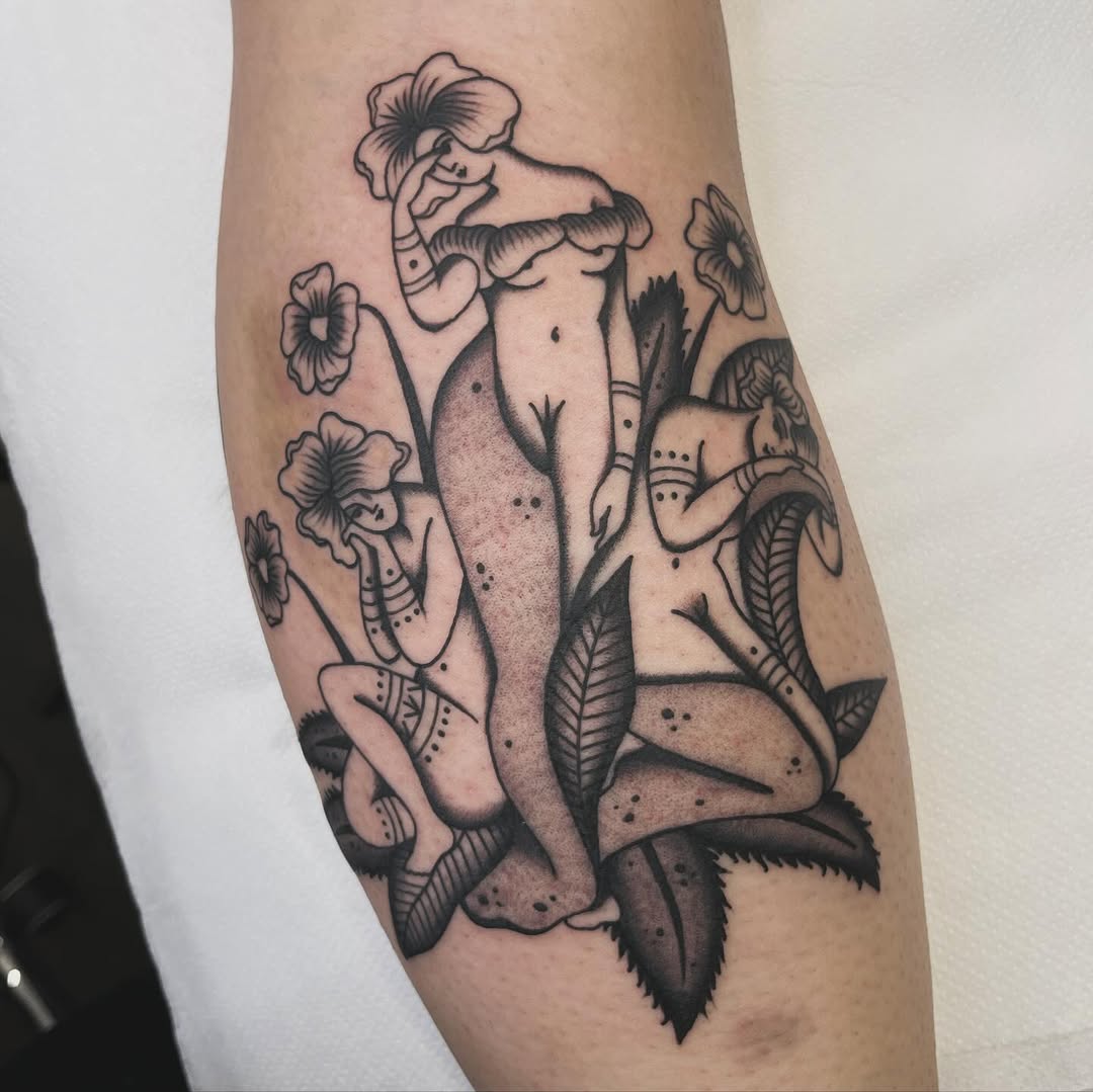 Ornamental tattoo by Cloditta