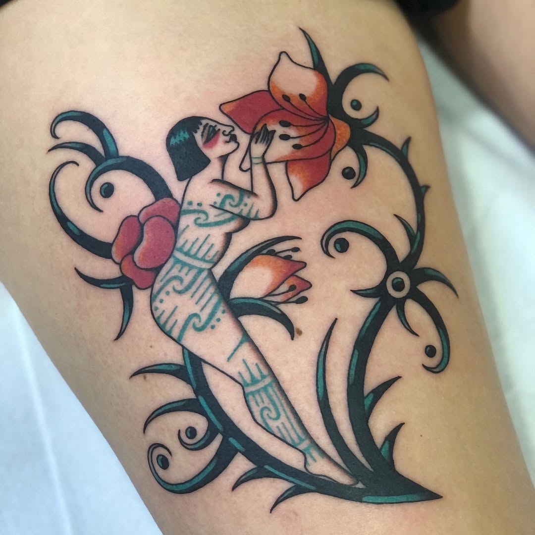 Ornamental tattoo by Cloditta