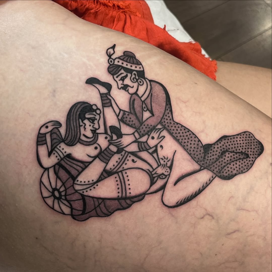Ornamental tattoo by Cloditta