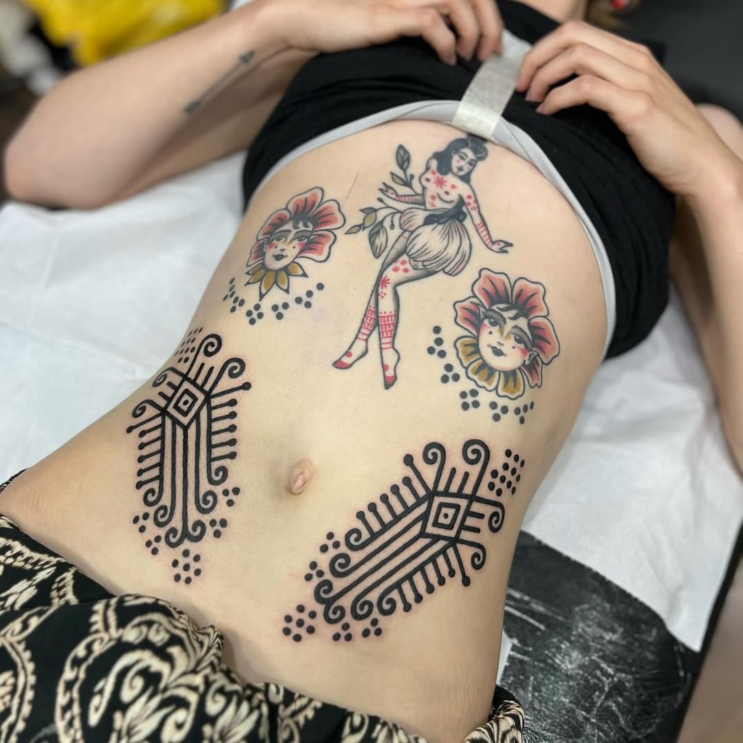 Ornamental tattoo by Cloditta
