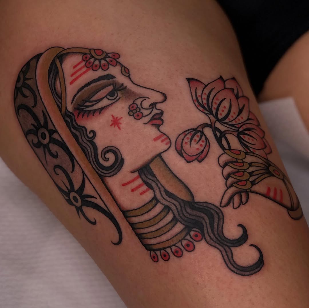 Ornamental tattoo by Cloditta