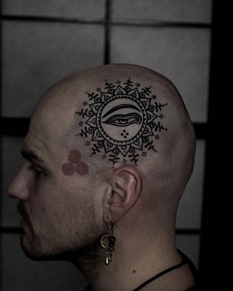 Traditional tattoo by Alberto Balboa