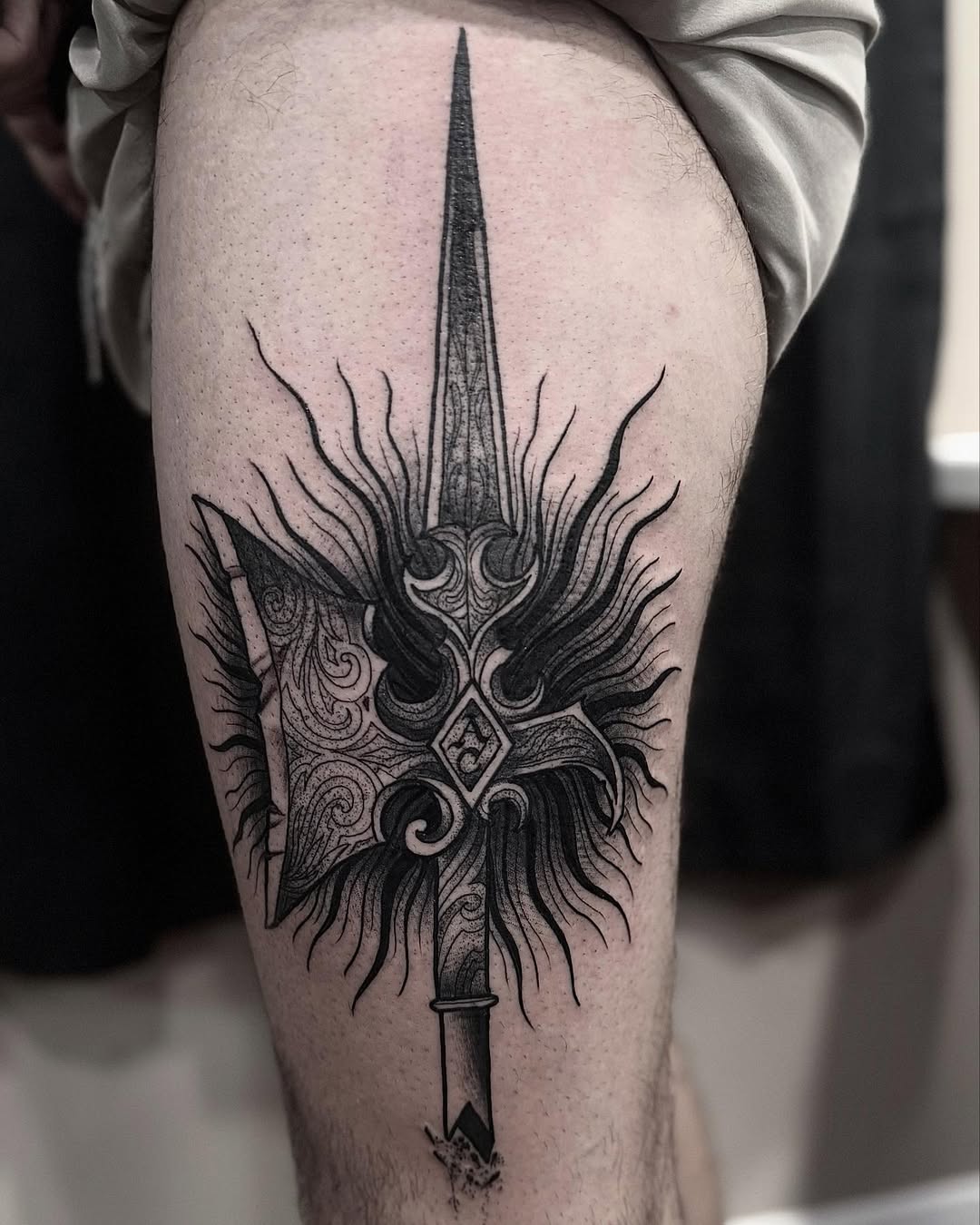 Traditional tattoo by Niculin Gross