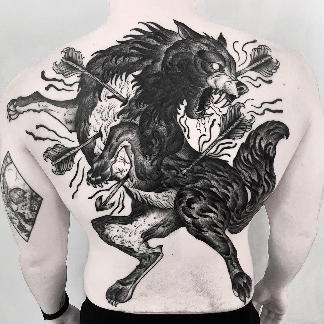 Traditional tattoo by Niculin Gross
