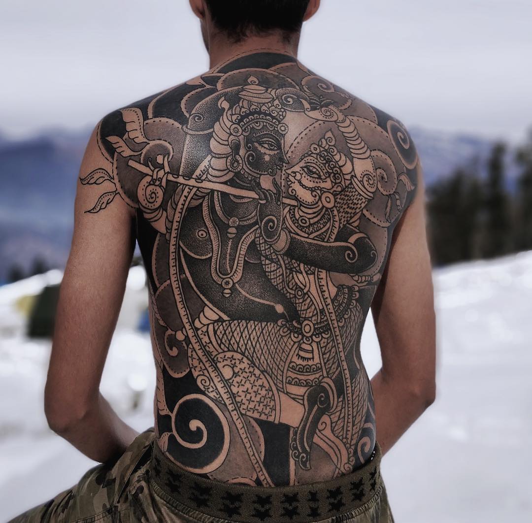 Traditional tattoo by YOGI