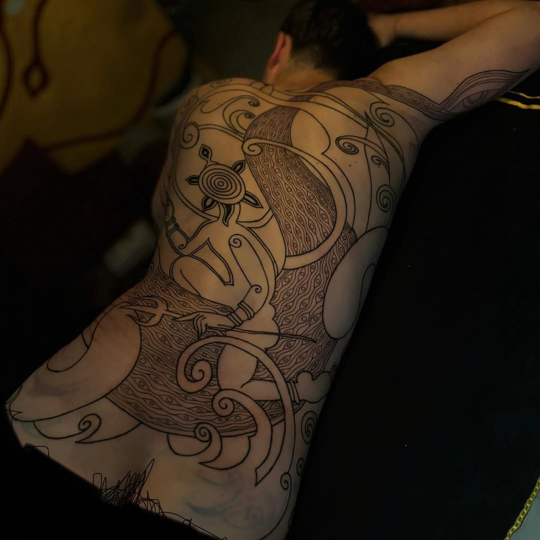 Traditional tattoo by YOGI