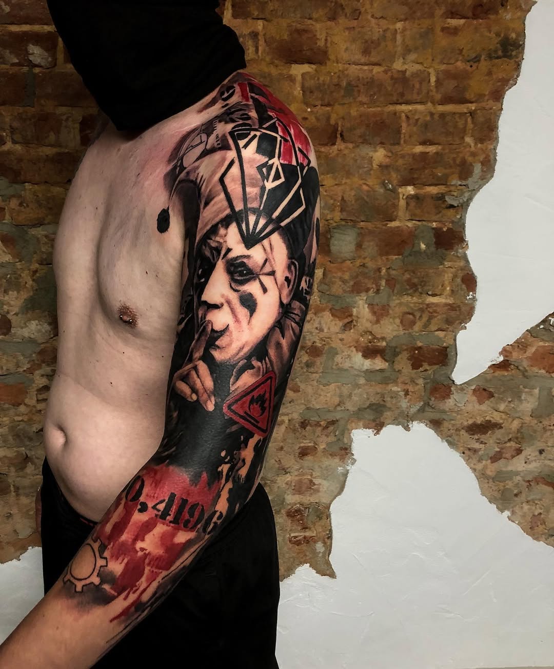 Trash Polka tattoo by Guido