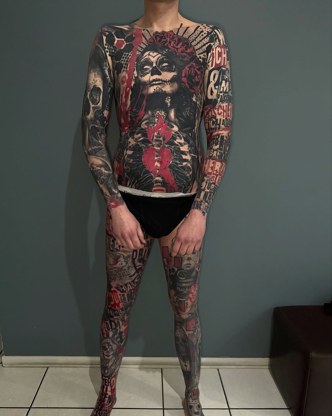 Trash Polka tattoo by Guido