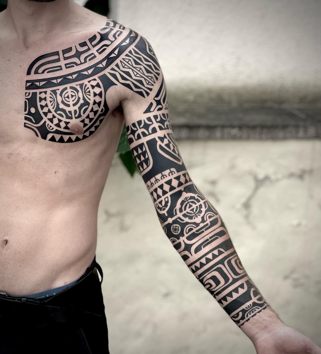 Tribal tattoo by Romeo