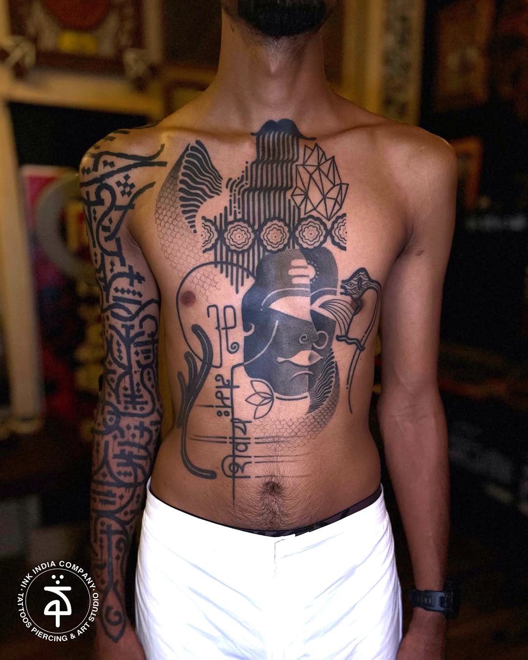 Typography tattoo by Manish Kadam