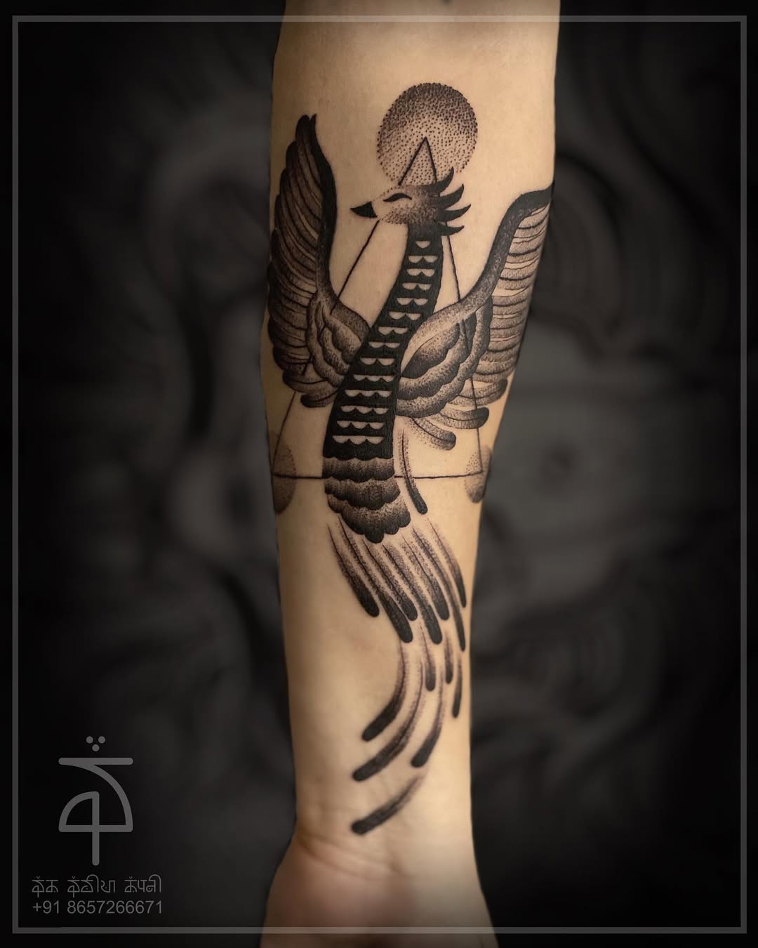 Typography tattoo by Manish Kadam