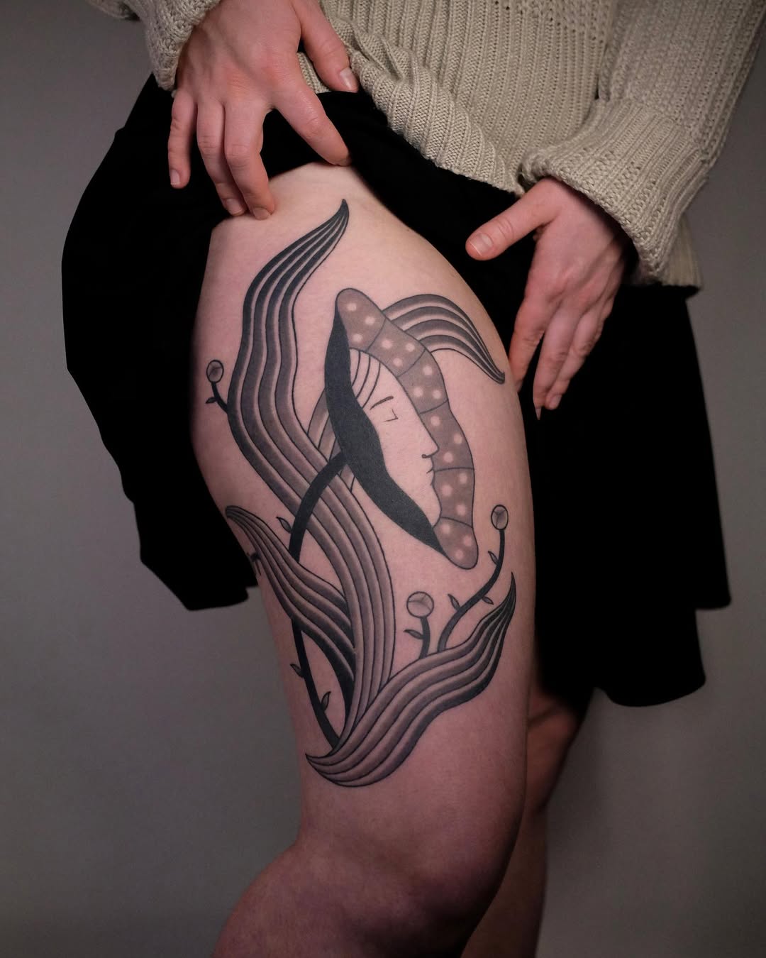 Unique style tattoo by Nikakun