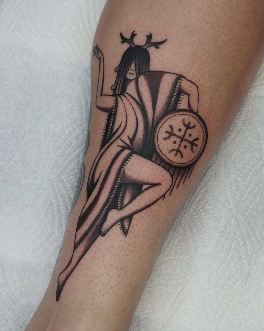 Unique style tattoo by Nikakun