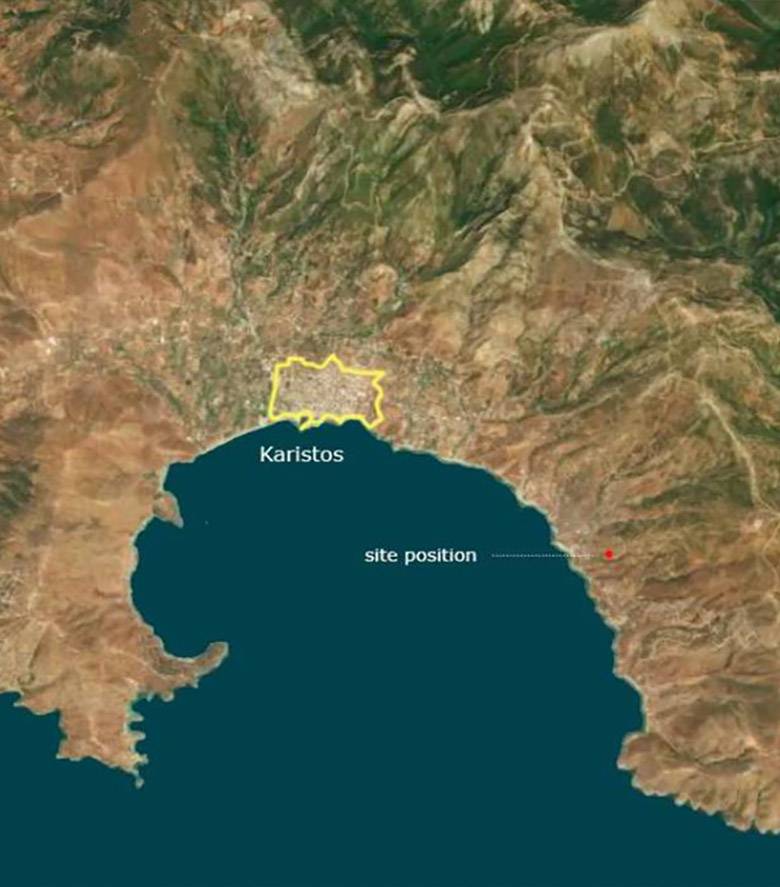 just 4km away from karystos, cavos can be easily reached