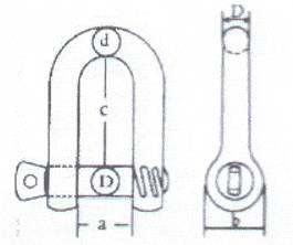 rigging shackles DType