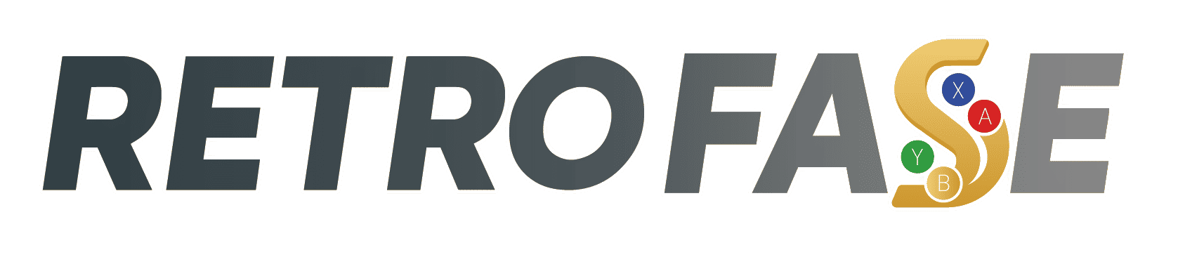 Logo RetroFase Neon Blanco