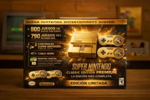 Super Nintendo Classic Edition Premium - Edición Limitada con más de 1.590 Juegos - Retrofase