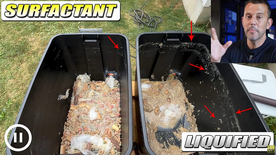 Enzyme treatments leave behind residue after gravity draining in RV holding tanks Enzyme treatments leave behind residue after gravity draining in RV holding tanks