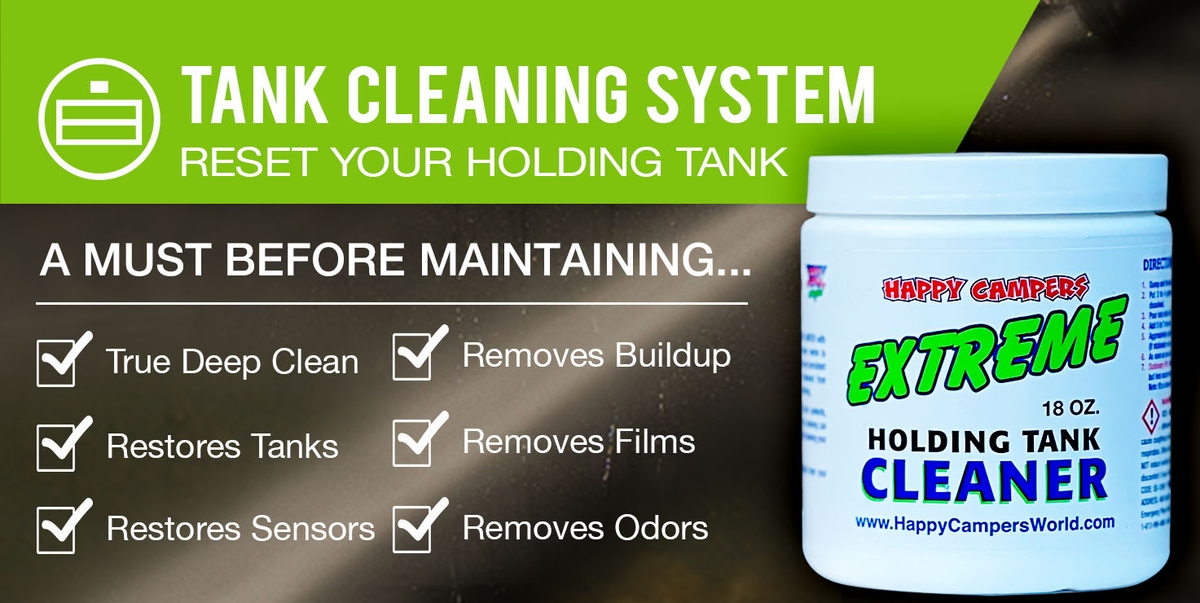 RV tank deep cleaning system