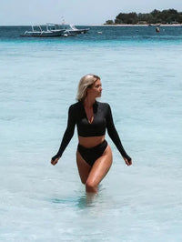 High Waisted Bikini Bottoms | The Sumba | black