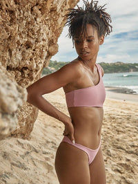 One Shoulder Bikini Top | The Banyak Top | pink