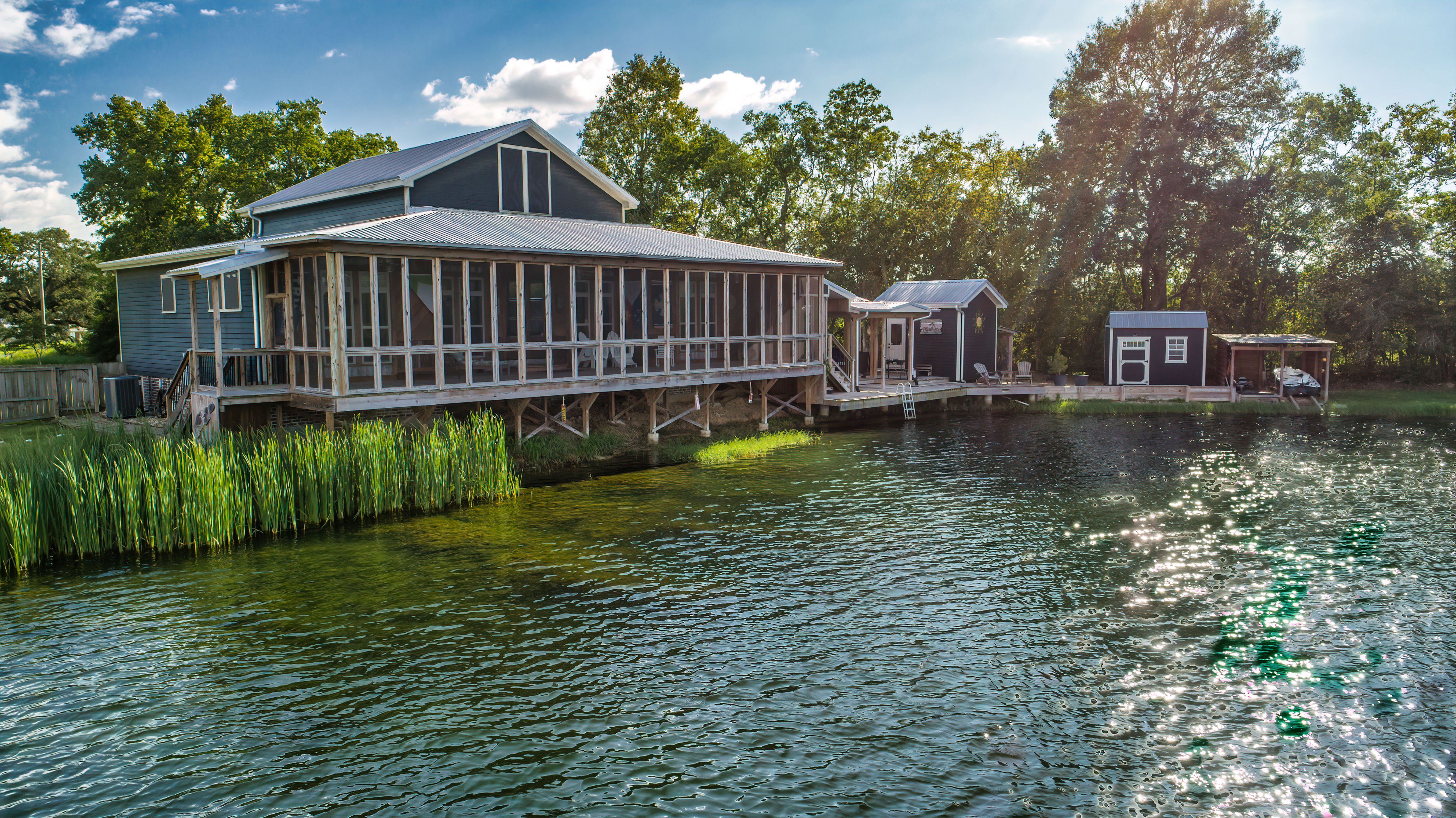Waterfront Deck and Rear Elevation Photography by Charles Braun Photography