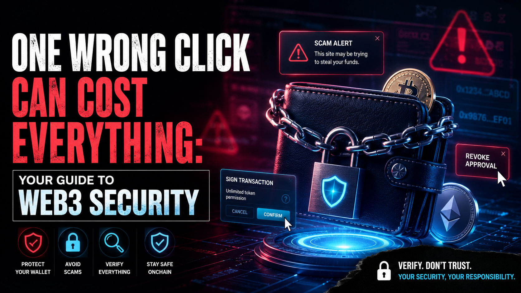 ONE WRONG CLICK CAN COST EVERYTHING: YOUR GUIDE TO WEB3 SECURITY