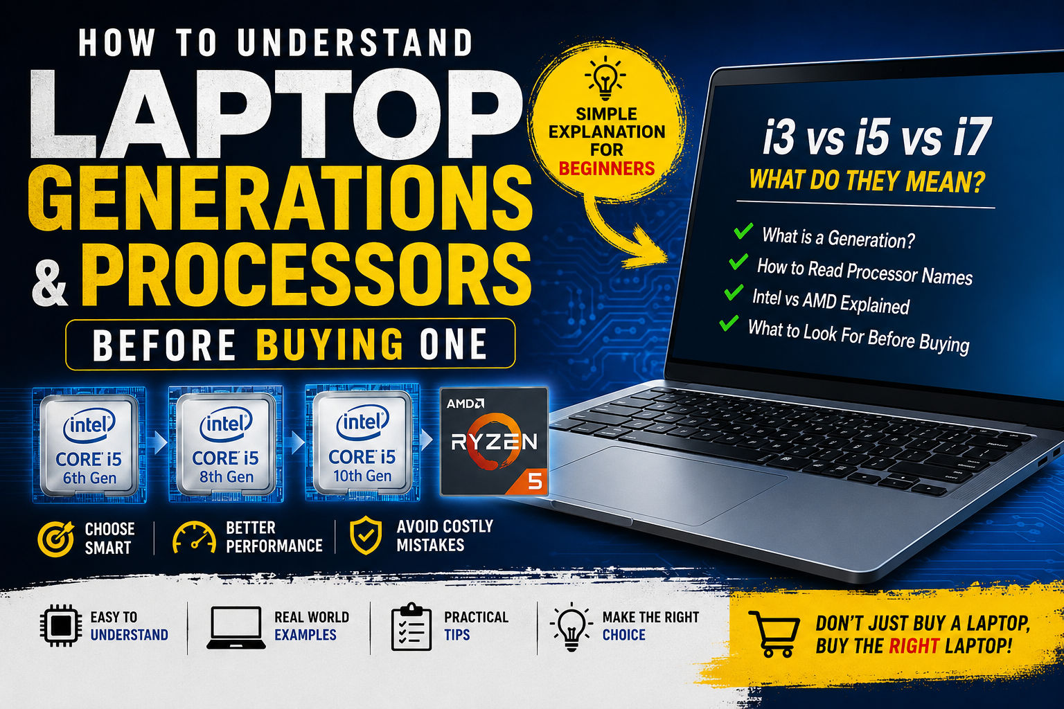 HOW TO UNDERSTAND LAPTOP GENERATIONS & PROCESSORS BEFORE BUYING A LAPTOP