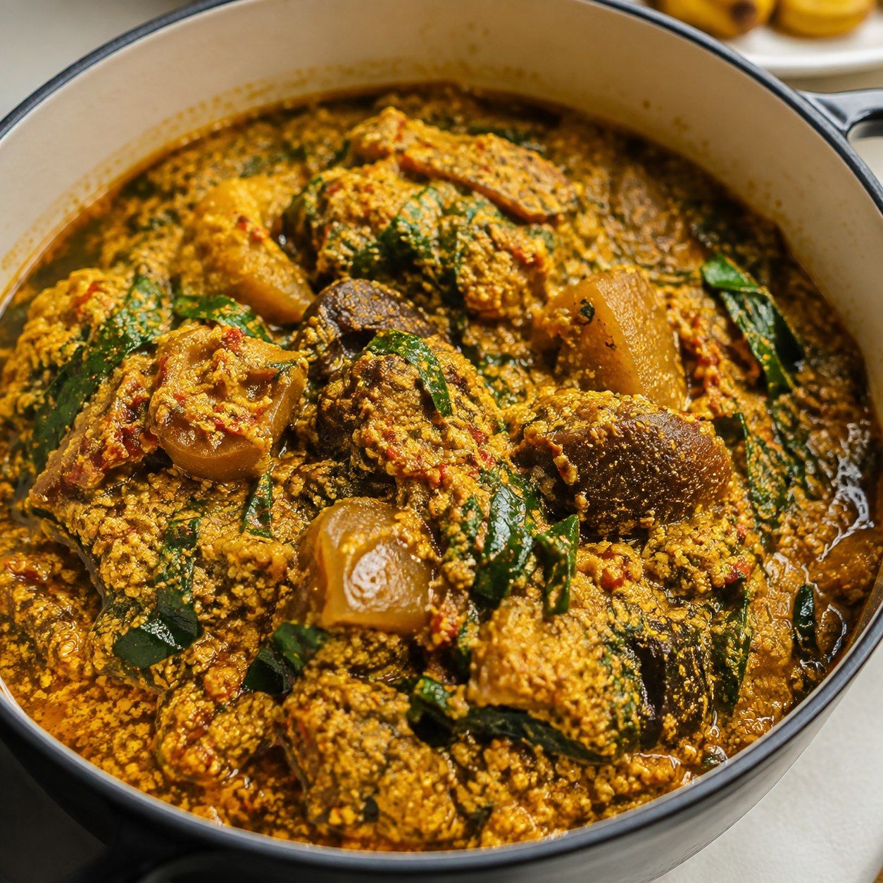 HOW TO MAKE FRIED EGUSI SOUP AT HOME