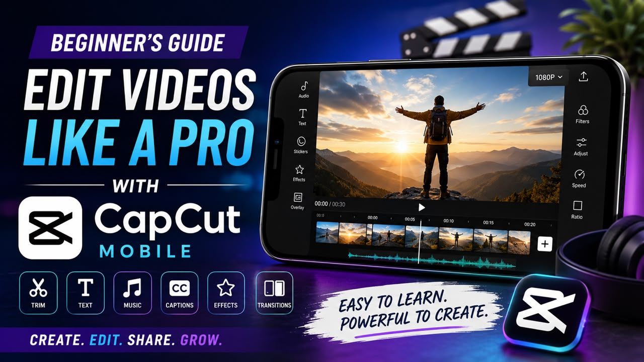 How to Film and Edit Professional Videos With Just Your Phone on Capcut editing app.