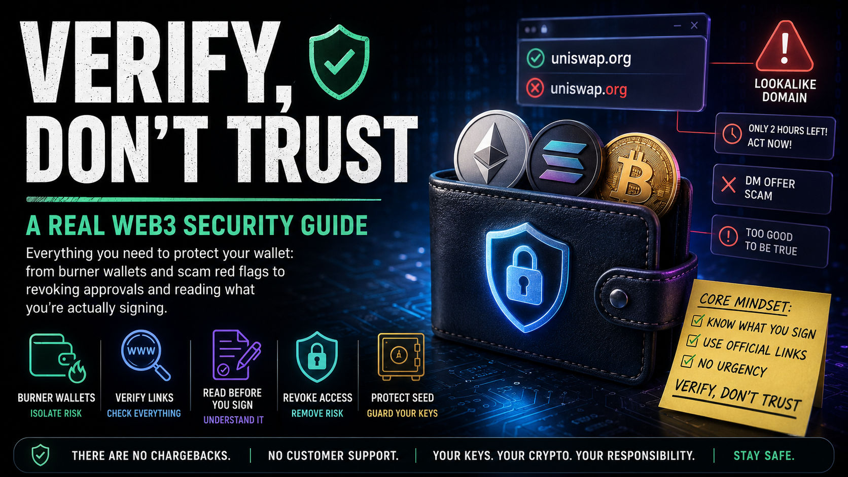 Verify, Don't Trust — A Real Web3 Security Guide