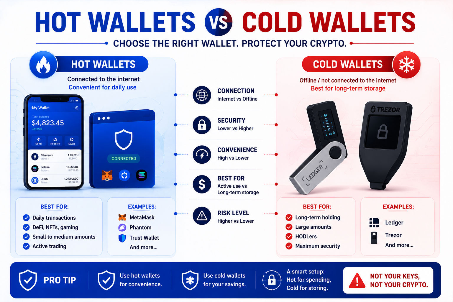 Hot Wallets vs Cold Wallets: