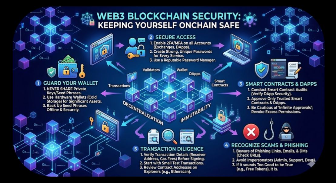 Web3 safety 101: How to protect your wallet, avoid scams and stay safe on chain. (The do's and the don'ts)