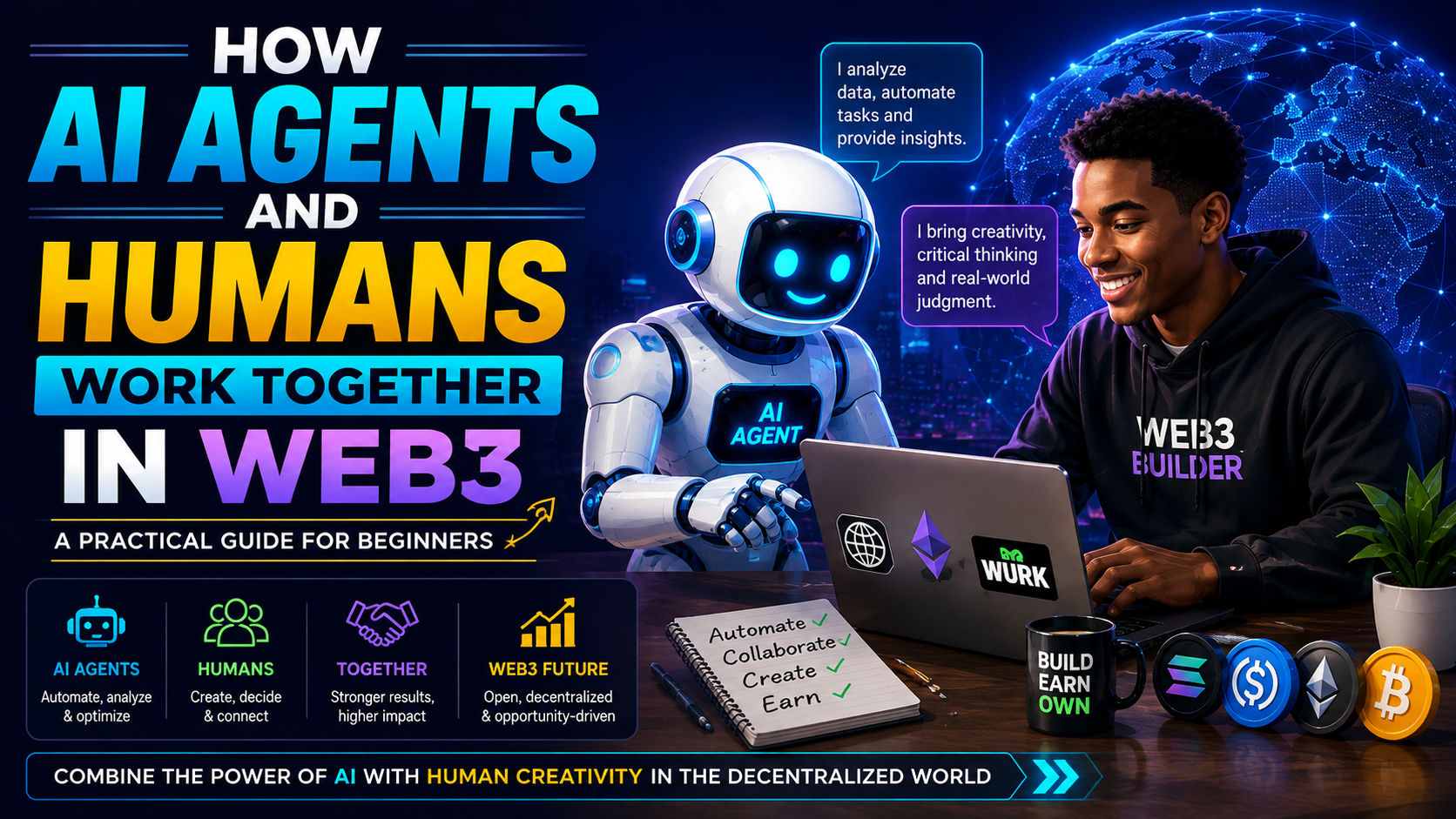 How AI Agents and Humans Work Together in Web3: A Beginner's Practical Guide