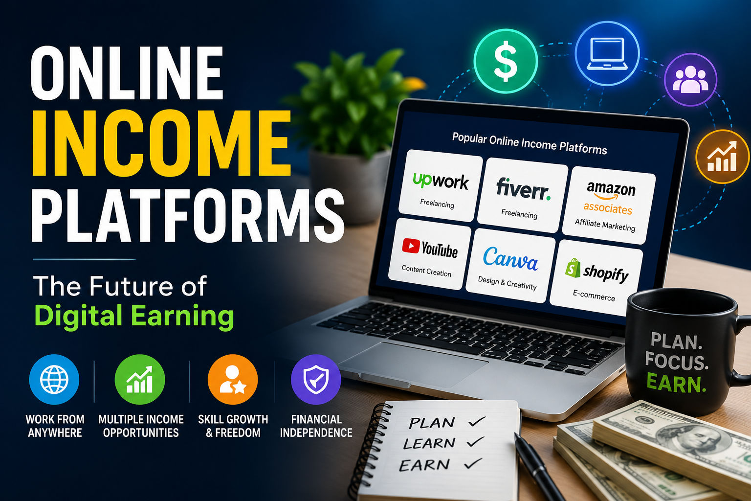 🚀 Online Income Platforms: The Future of Digital Earning